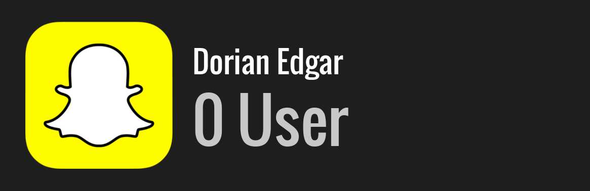 Dorian Edgar snapchat