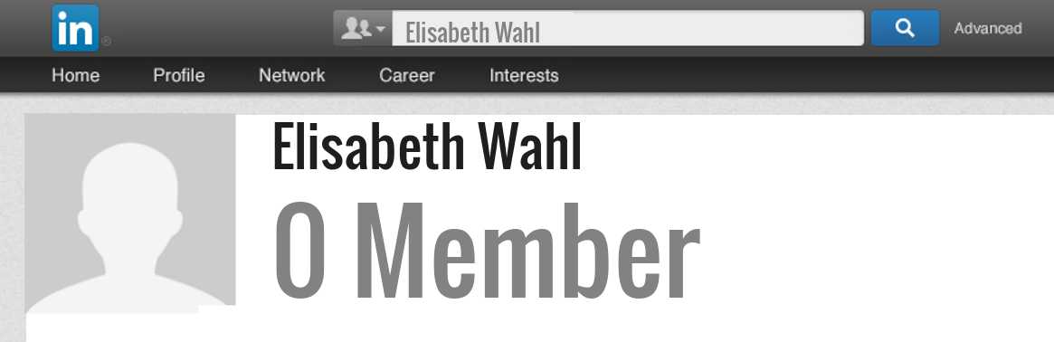 Elisabeth Wahl linkedin profile