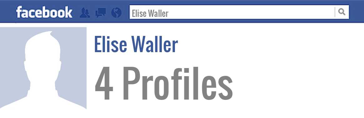 Elise Waller facebook profiles