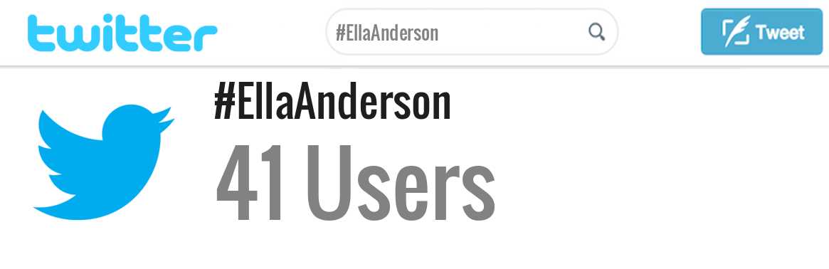 Ella Anderson twitter account