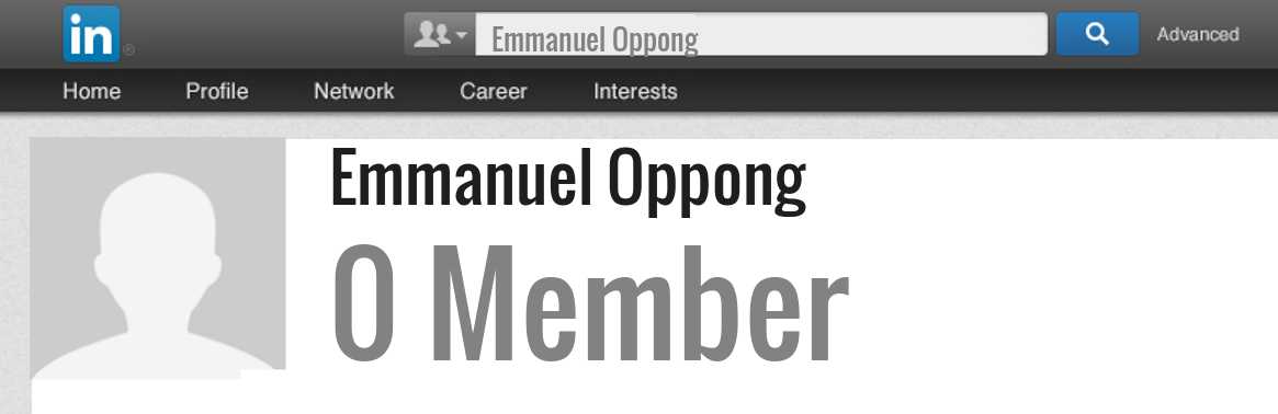 Emmanuel Oppong linkedin profile