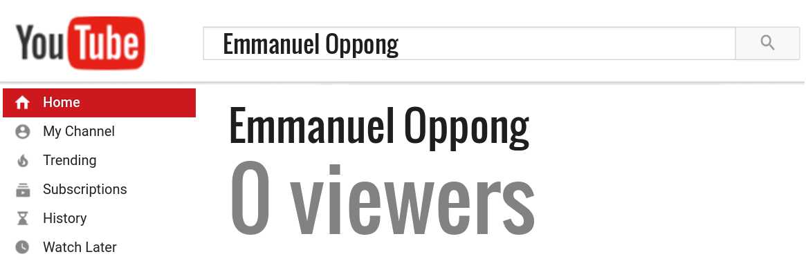 Emmanuel Oppong youtube subscribers