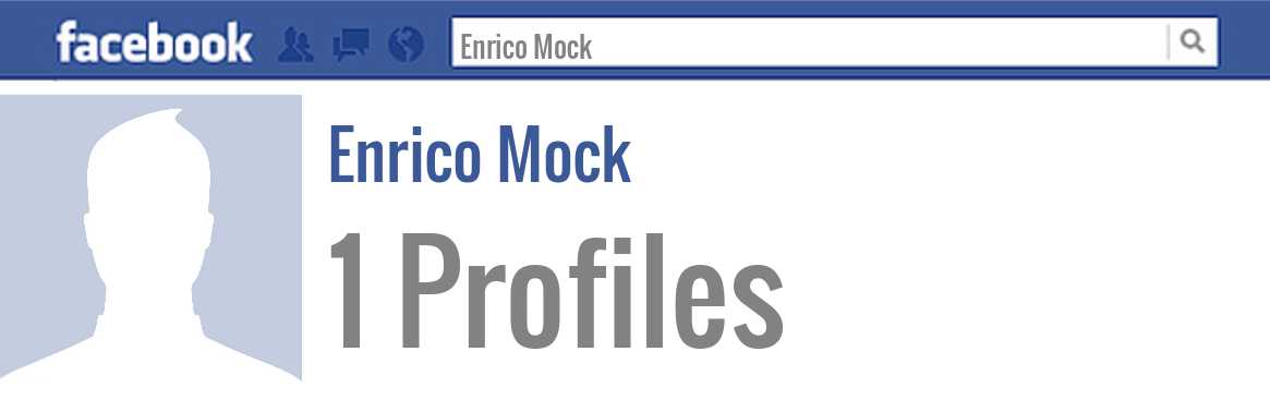 Enrico Mock facebook profiles