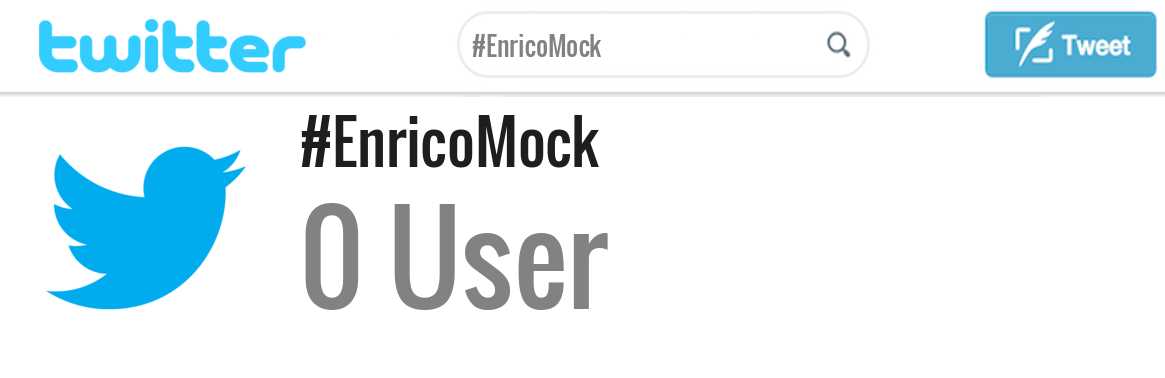 Enrico Mock twitter account