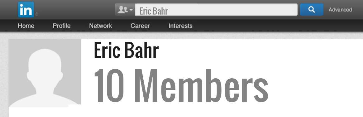 Eric Bahr linkedin profile