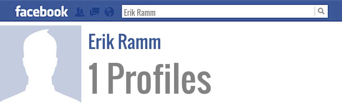 Erik Ramm facebook profiles