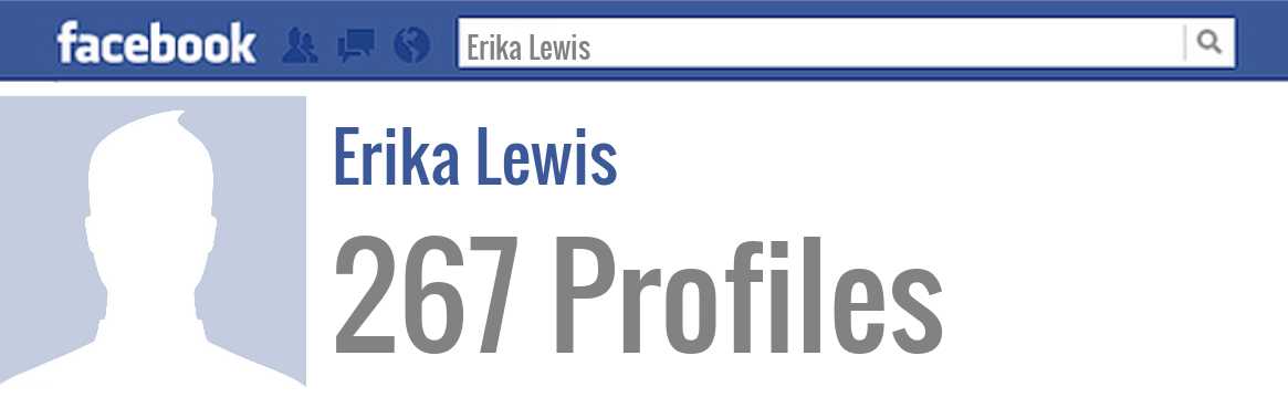 Erika Lewis facebook profiles