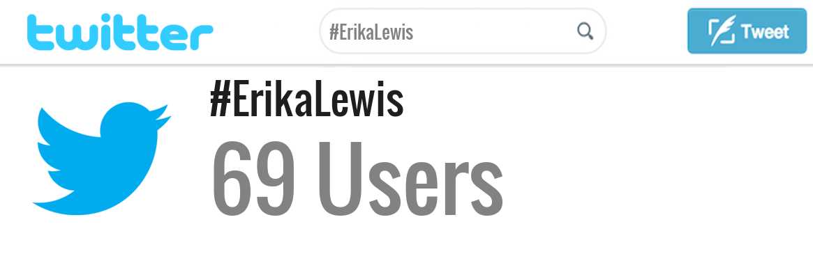 Erika Lewis twitter account