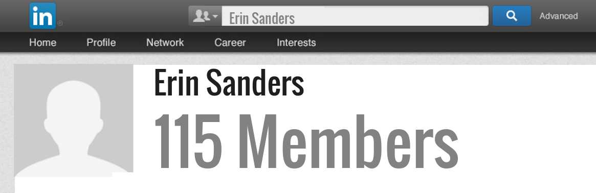 Erin Sanders linkedin profile