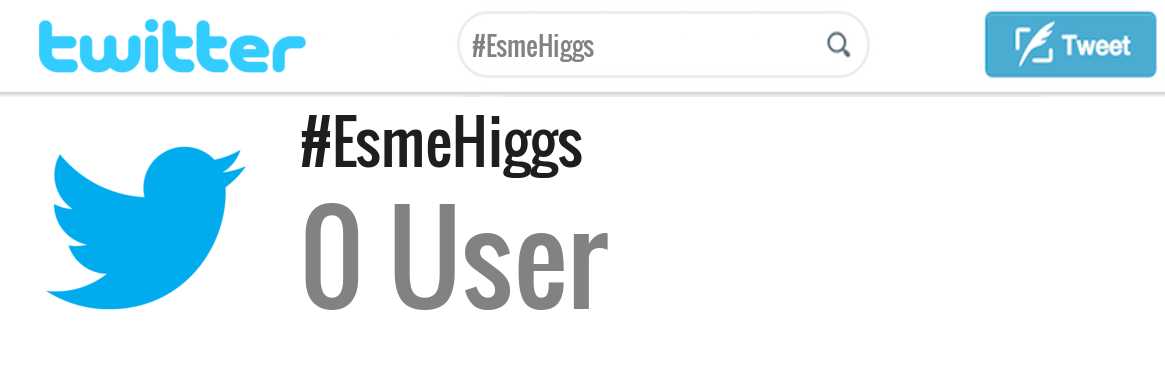 Esme Higgs twitter account