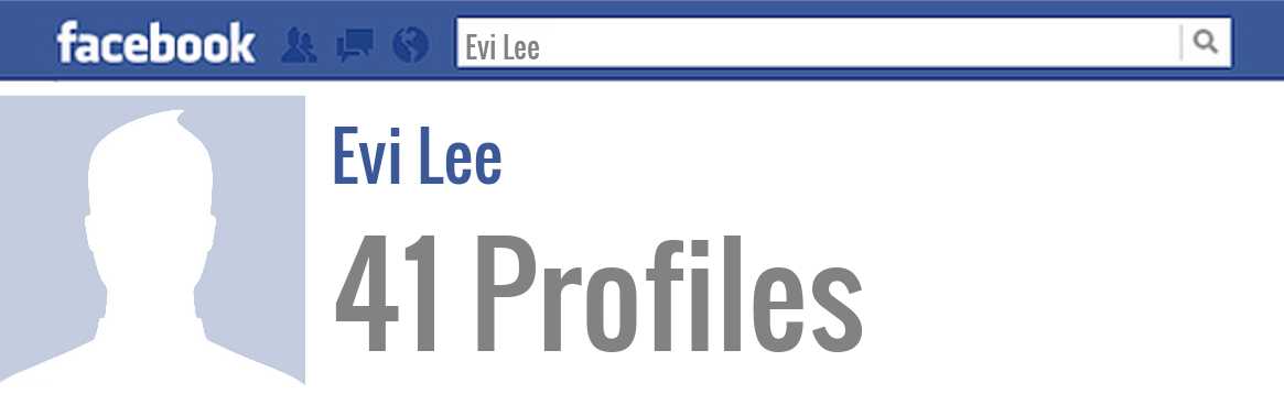 Evi Lee facebook profiles