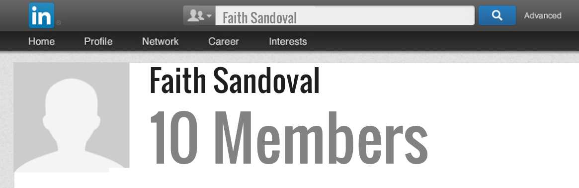 Faith Sandoval linkedin profile