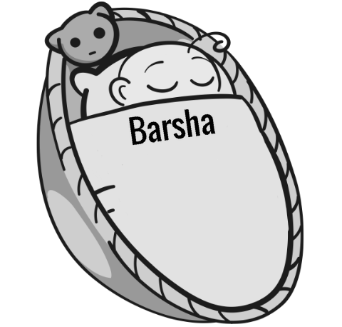 Barsha sleeping baby