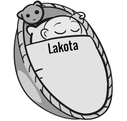 Lakota sleeping baby