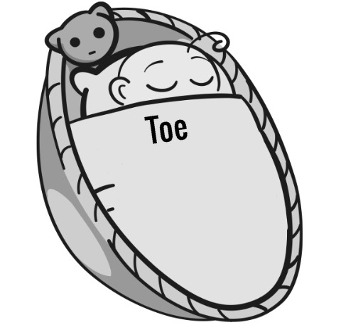 Toe sleeping baby