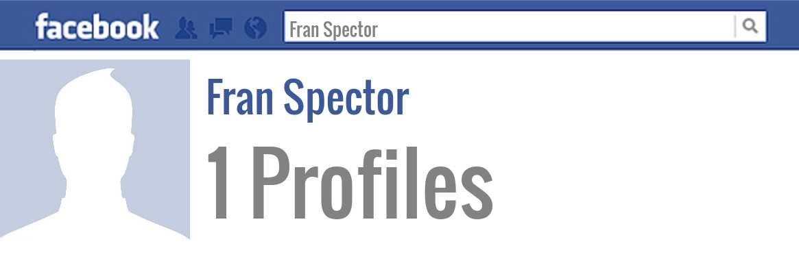 Fran Spector facebook profiles