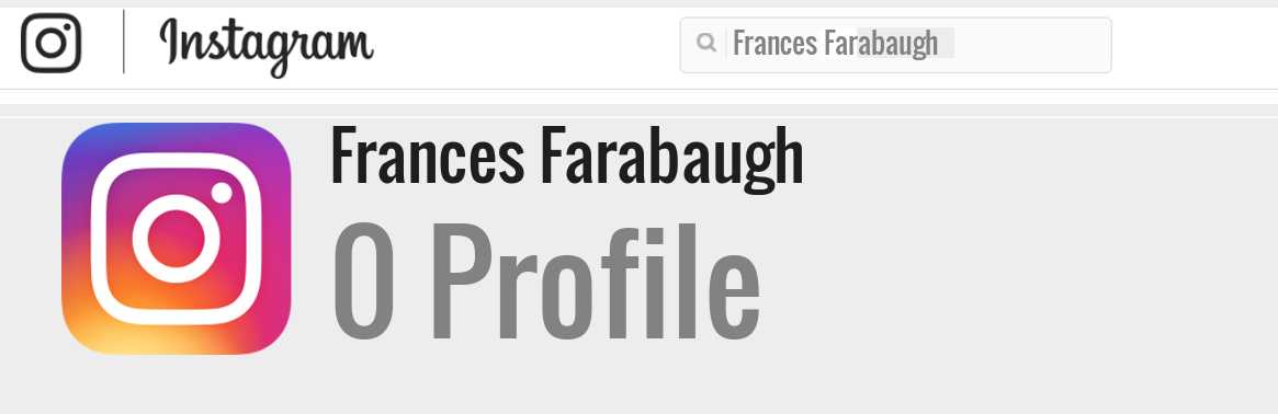 Frances Farabaugh instagram account