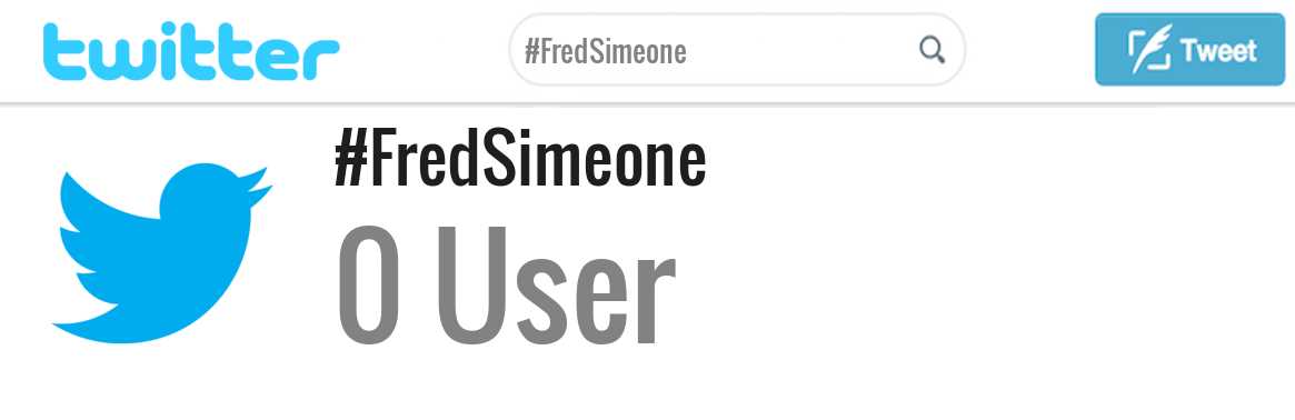 Fred Simeone twitter account