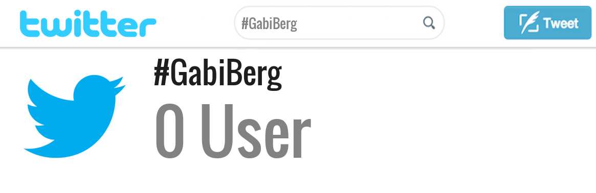 Gabi Berg twitter account