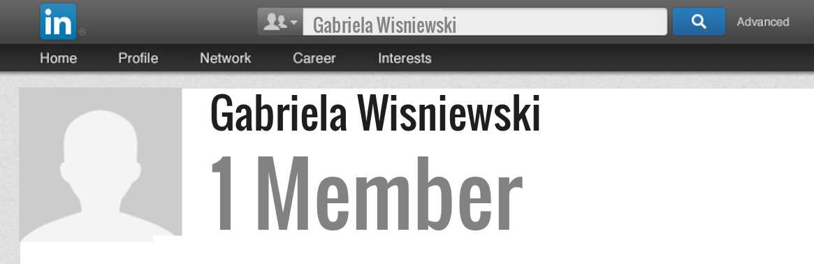 Gabriela Wisniewski linkedin profile