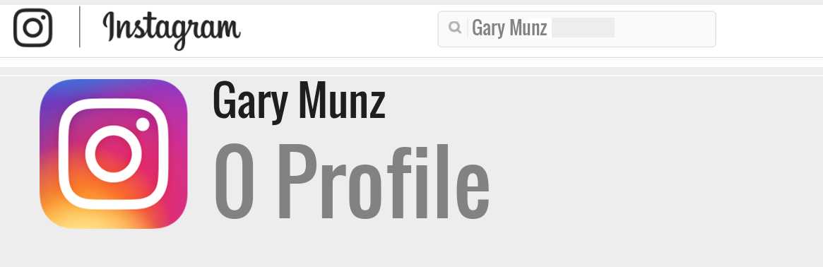 Gary Munz instagram account