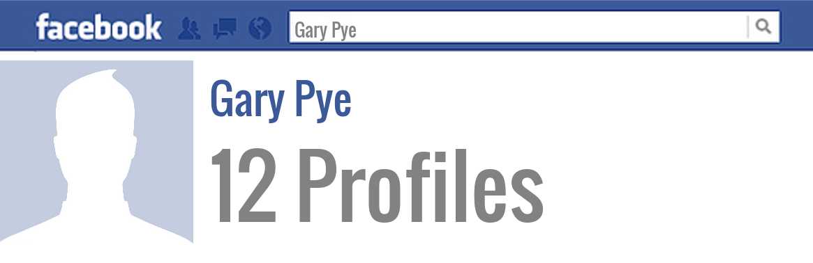 Gary Pye facebook profiles