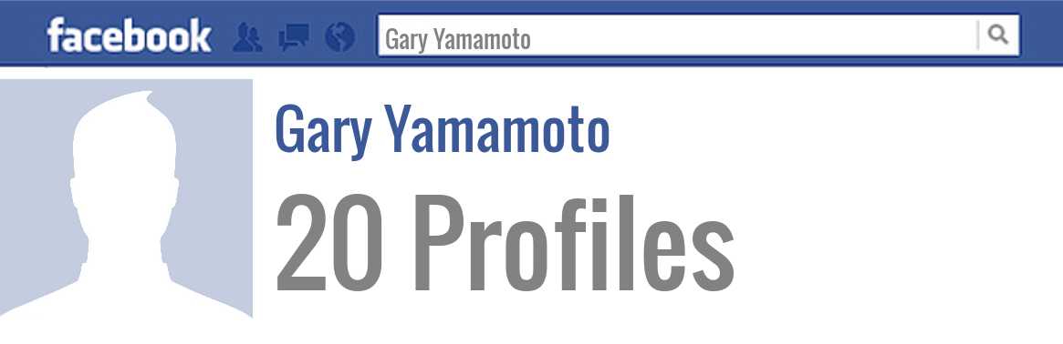 Gary Yamamoto facebook profiles