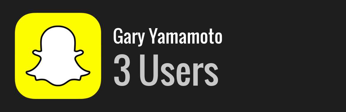 Gary Yamamoto snapchat