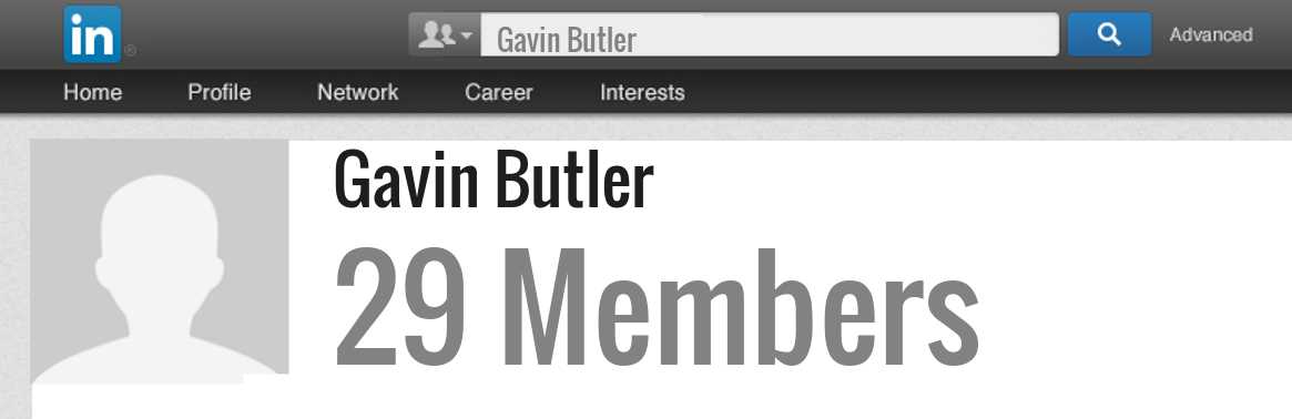 Gavin Butler linkedin profile