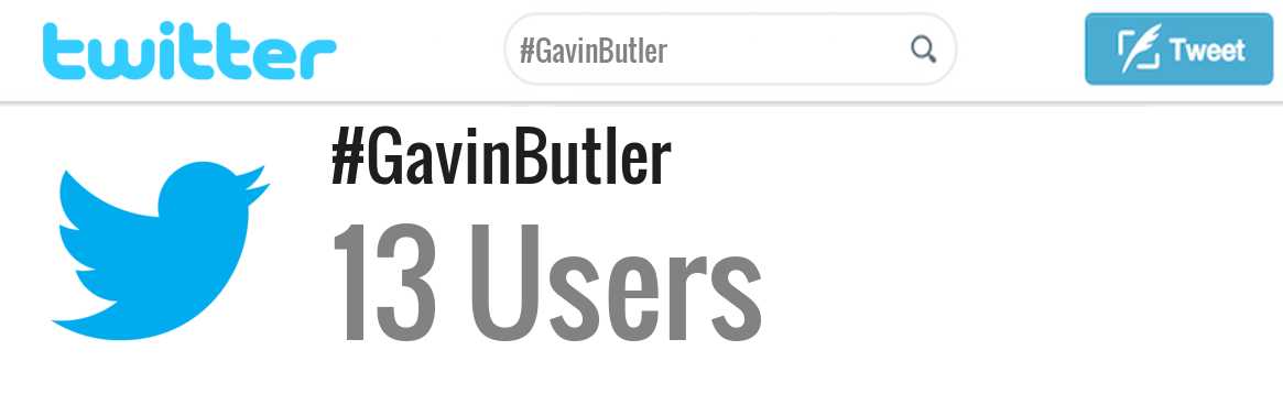 Gavin Butler twitter account