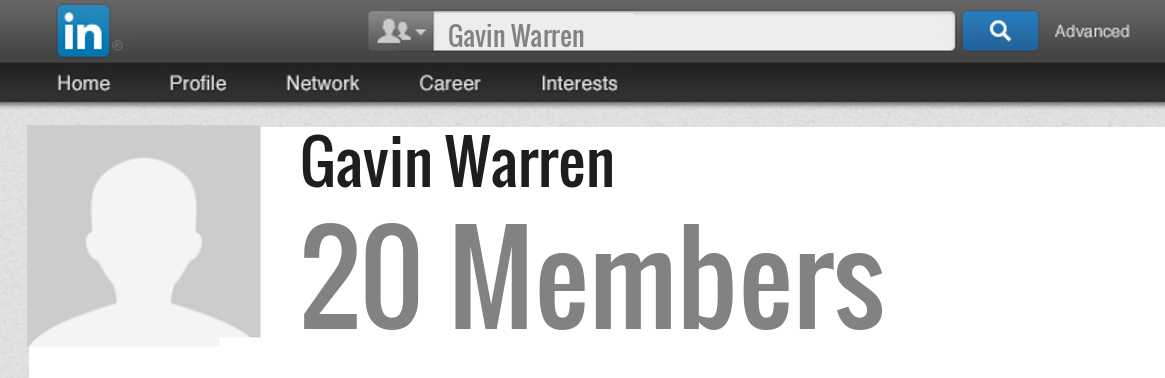 Gavin Warren linkedin profile