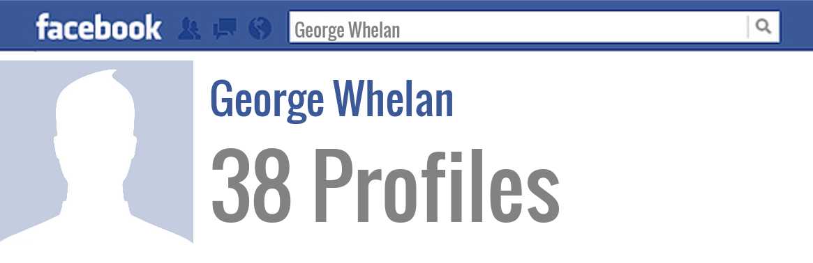 George Whelan facebook profiles