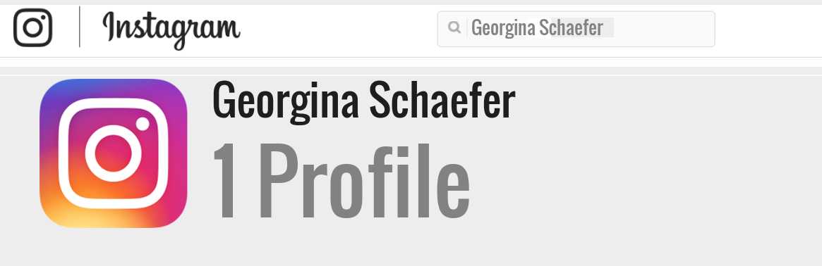 Georgina Schaefer instagram account