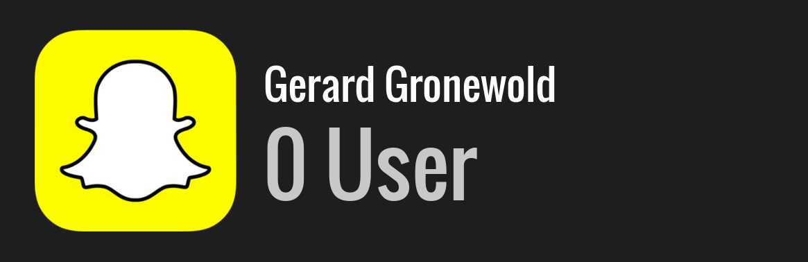 Gerard Gronewold snapchat