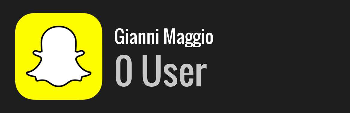 Gianni Maggio snapchat