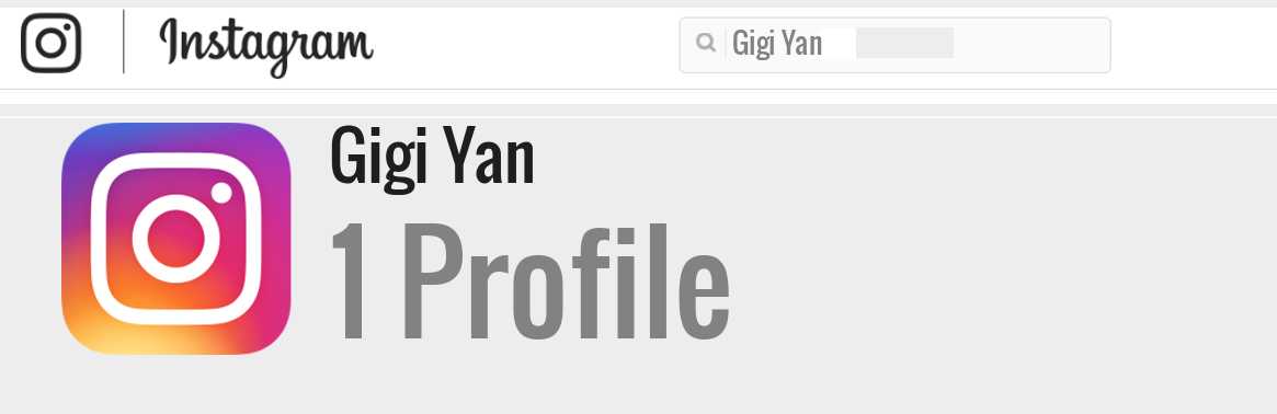 Gigi Yan instagram account