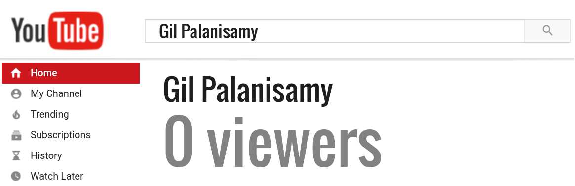 Gil Palanisamy youtube subscribers