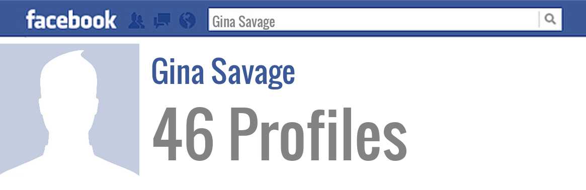 Gina Savage facebook profiles