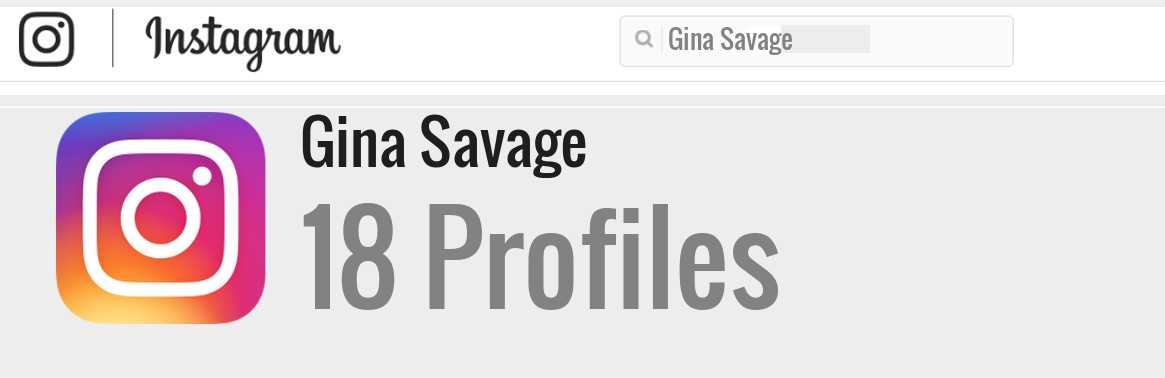 Gina Savage instagram account