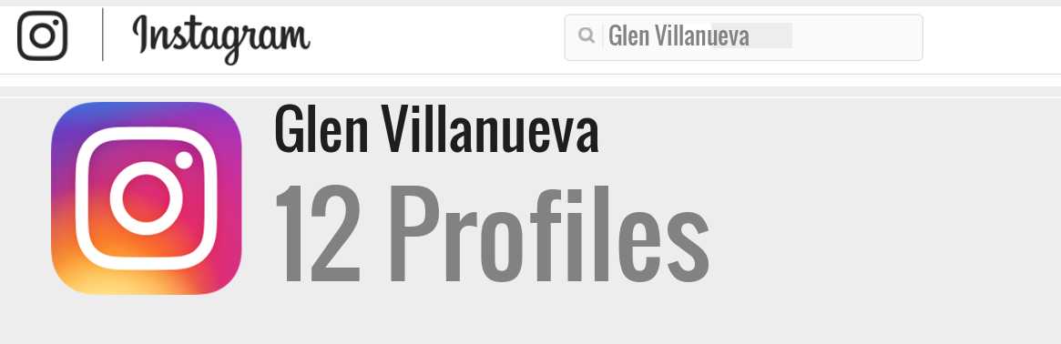 Glen Villanueva instagram account