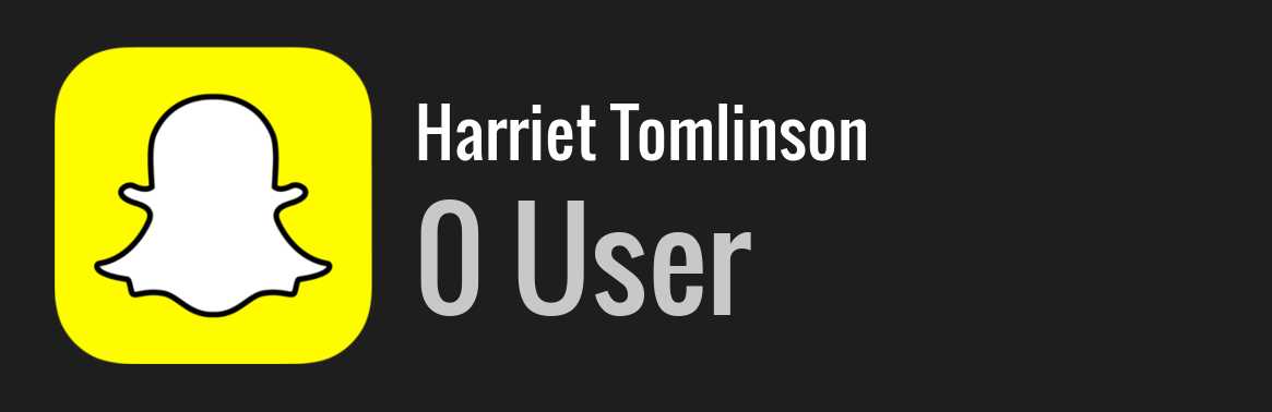 Harriet Tomlinson snapchat