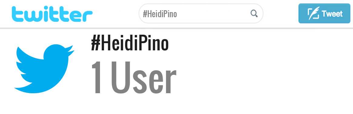 Heidi Pino twitter account