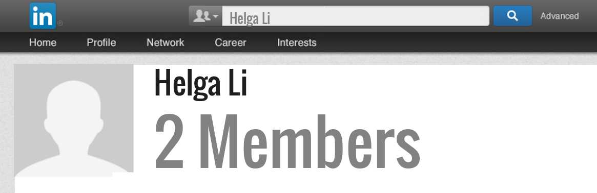 Helga Li linkedin profile