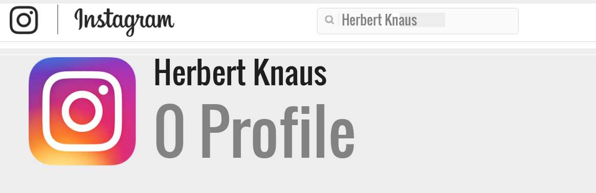 Herbert Knaus instagram account