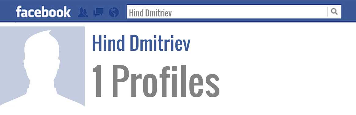 Hind Dmitriev facebook profiles