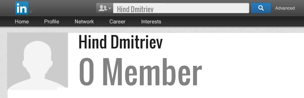 Hind Dmitriev linkedin profile