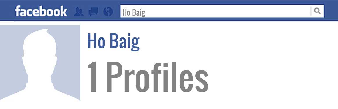 Ho Baig facebook profiles