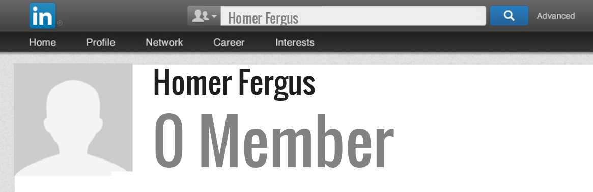 Homer Fergus linkedin profile