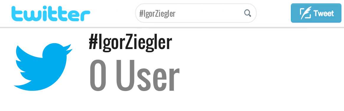 Igor Ziegler twitter account