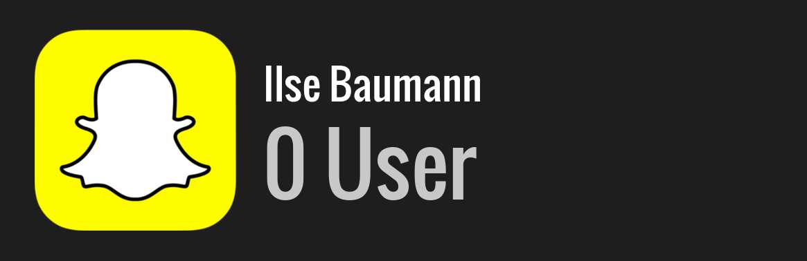 Ilse Baumann snapchat